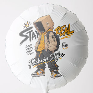 Urban Streetwear Fashion Character – Cool Graffiti Balloon