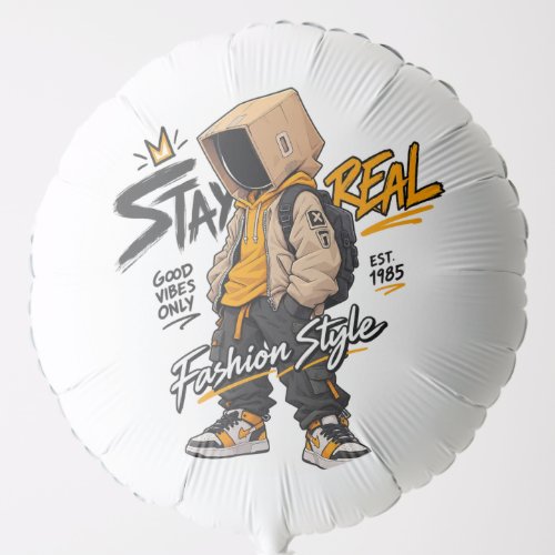 Urban Streetwear Fashion Character – Cool Graffiti Balloon