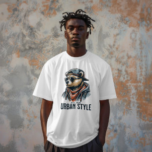 Urban Style Bear – Streetwear T-Shirt