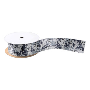 Urban Style Digital Camouflage Decor Satin Ribbon