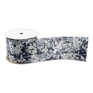 Urban Style Digital Camouflage Decor Satin Ribbon