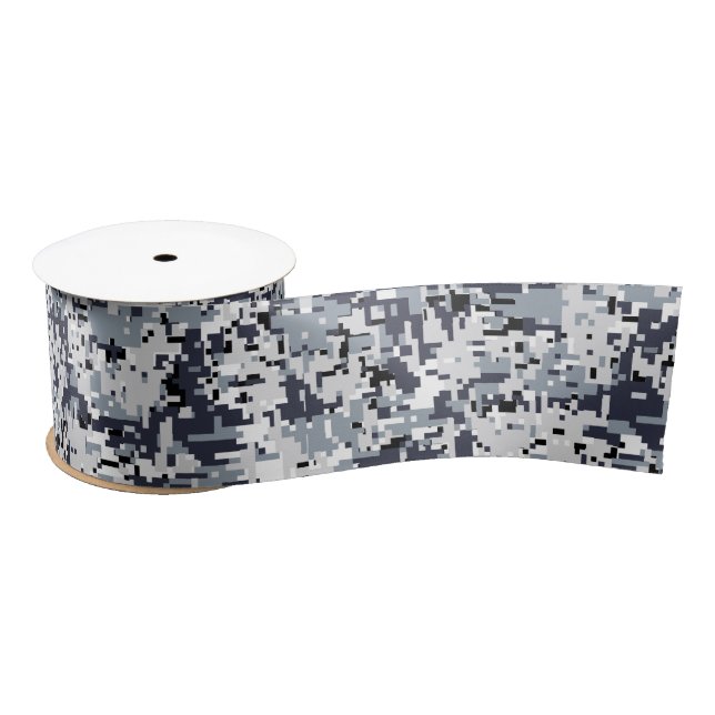 Urban Style Digital Camouflage Decor Satin Ribbon (Spool)