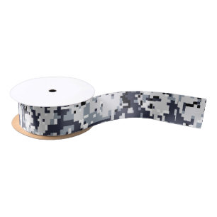 Urban Style Digital Camouflage Satin Ribbon