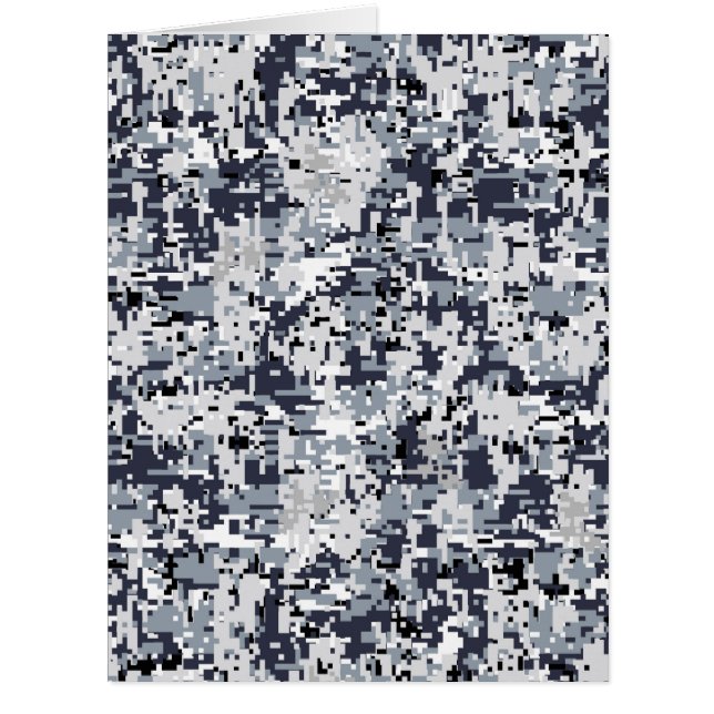 Urban Style Grey Digital Camouflage Cards (Front)