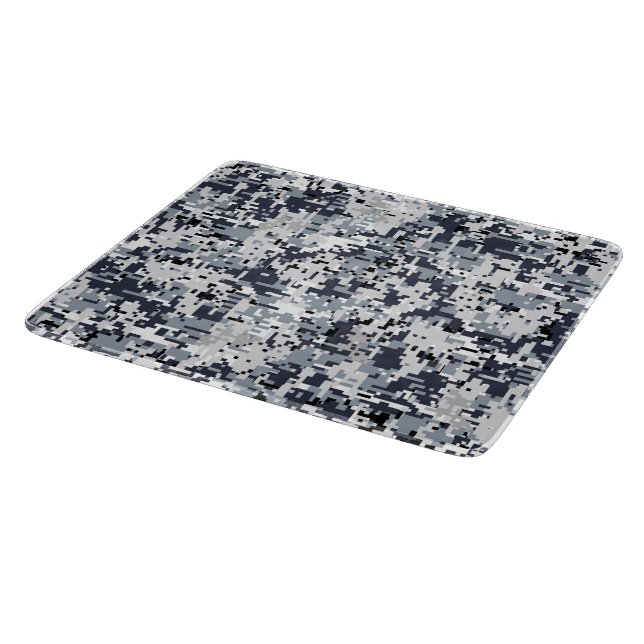Urban Style Grey Digital Camouflage Cutting Board (Corner)