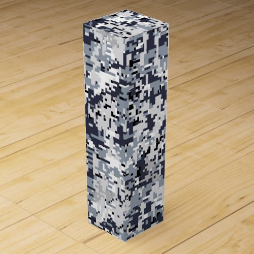 Urban Style Grey Digital Camouflage Wine Gift Box