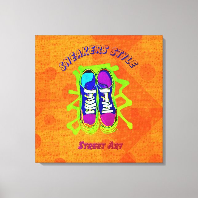Urban Style: Street Art Stretched Canvas Print (Front)