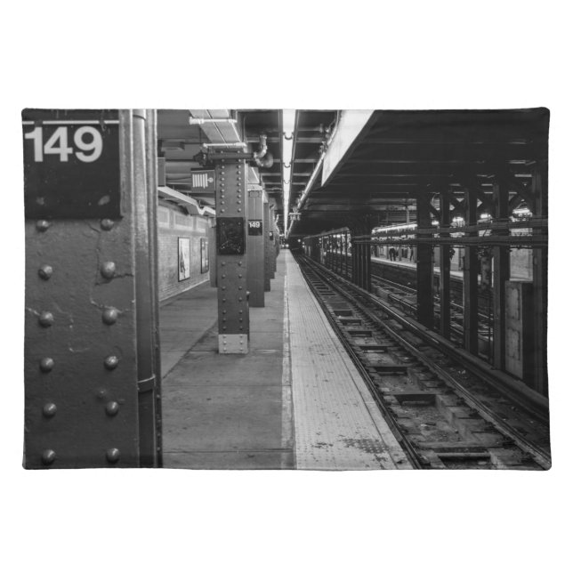 Urban Subway photo Cloth Placemat (Front)