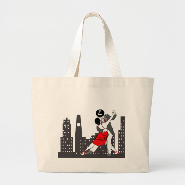 Urban tango large tote bag (Front)