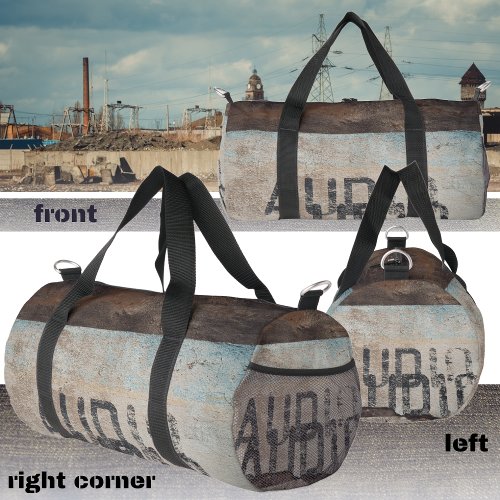 Urban_themed loft style audiophile music lover   duffle bag