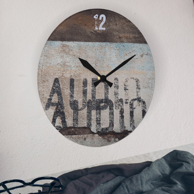 Urban-themed loft style audiophile music lover   large clock (Creator Uploaded)