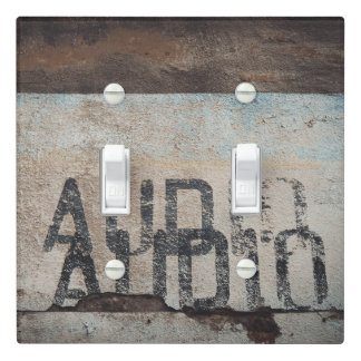Urban-themed loft style audiophile music lover   light switch cover