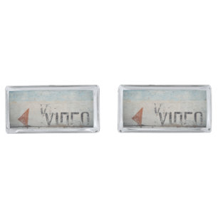 Urban-themed loft style cinephile movie lovers cufflinks