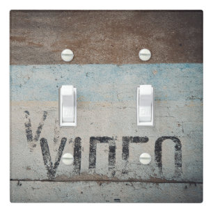 Urban-themed loft style cinephile movie lovers  light switch cover