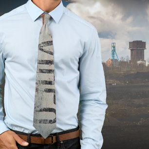 Urban-themed loft style cinephile movie lovers neck tie