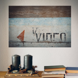 Urban-themed loft style cinephile movie lovers poster