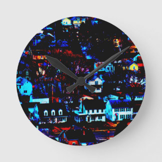 Urban Town Round Clock