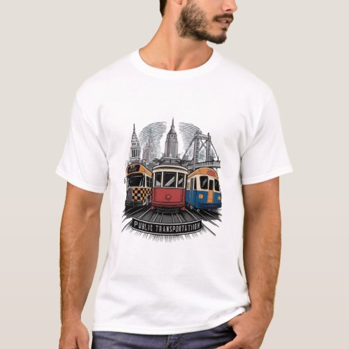 Urban Transit Art Creative T_Shirt Design 