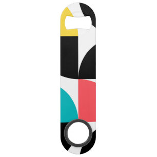 Urban, trendy, colorful, modern graphic pattern bar key