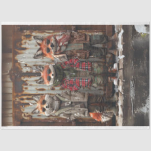 Urban Trio Fox Brotherhood Decoupage Tissue Paper