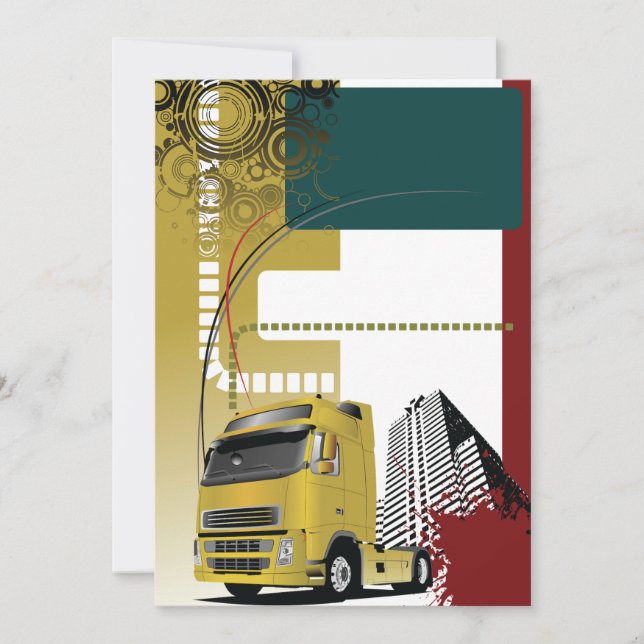 Urban Truck Invitations (Front)