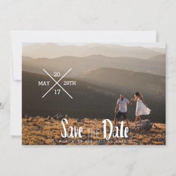 Urban Typography | Save The Date Photo by RedefinedDesigns at Zazzle