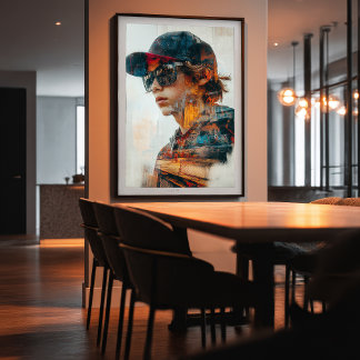 Urban Vibe Double Exposure Poster