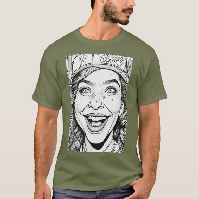 Urban Vibes: Street Art and Graffiti Collection T-Shirt (Front)