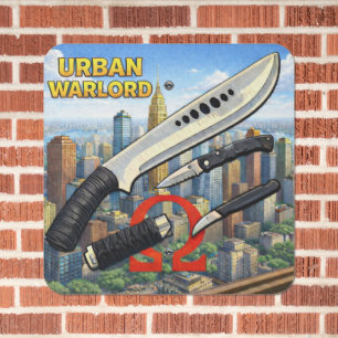 Urban Warlord 18 x 18 Metal Sign