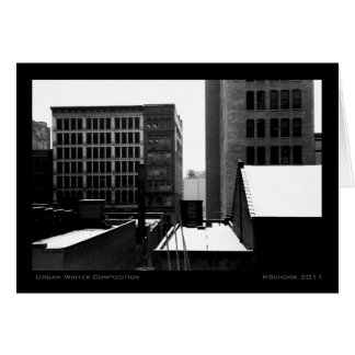 Urban Winter Composition Cards