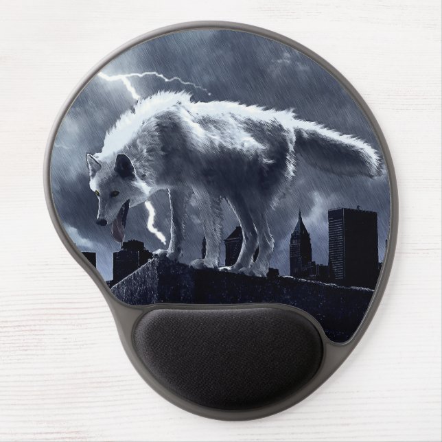 Urban Wolf Gel Mouse Pad (Front)