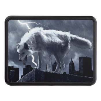 Urban Wolf Trailer Hitch Cover by CaptainScratch at Zazzle