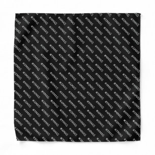 Urban XMAS Black and white pattern Bandana