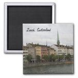 Urban Zurich Switzerland City View Photo Magnet at Zazzle