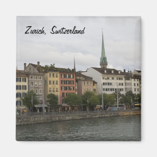 Urban Zurich Switzerland City View Photo Magnet
