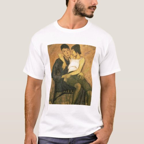 Urbanite Couple 1920 oil on canvas T_Shirt