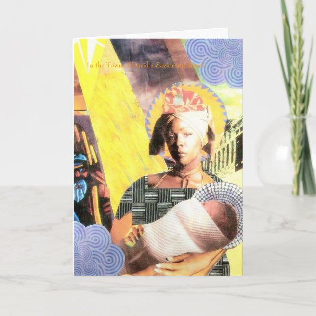 UrbanMadonna, In the Town of David a Savior was... Holiday Card (Front)