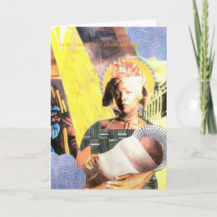 UrbanMadonna, In the Town of David a Savior was... Holiday Card