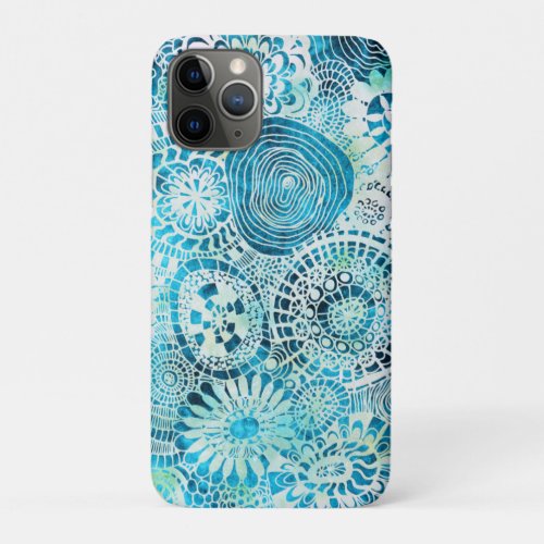 Urchin and Opihi party tropical pattern iPhone 11 Pro Case