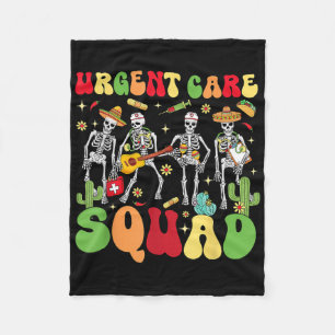 Urgent Care Squad Cinco De Mayo Rn Nurse Registere Fleece Blanket