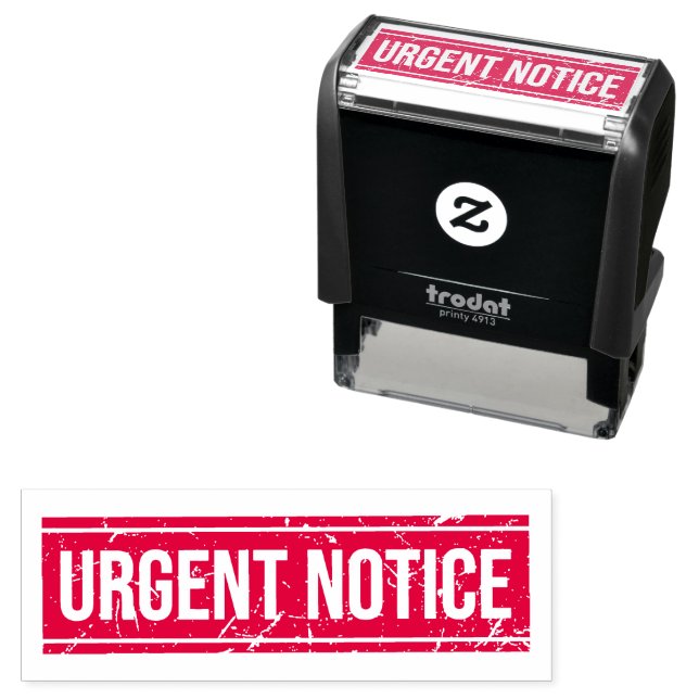 Urgent Notice Office Stamp (In Situ)