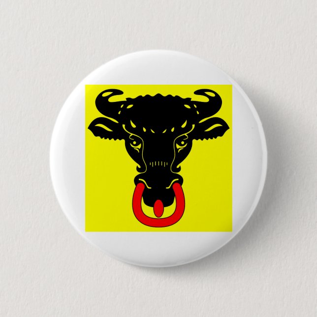 Uri Flag Pinback Button (Front)