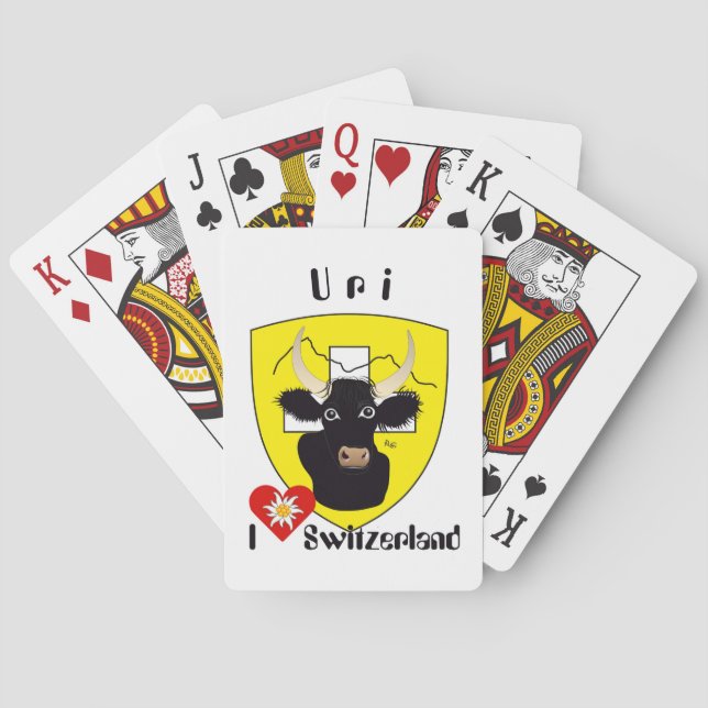 Uri Schweiz Suisse Svizzera Spielkarten Poker Cards (Back)