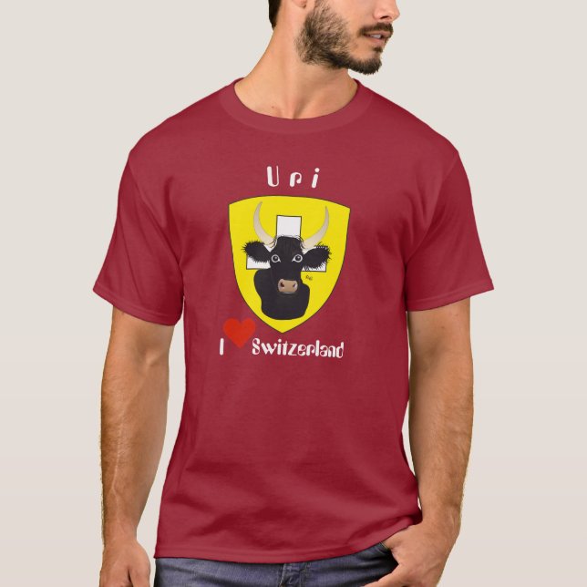 Uri Switzerland Suisse Svizzera Svizra Switzerland T-Shirt (Front)