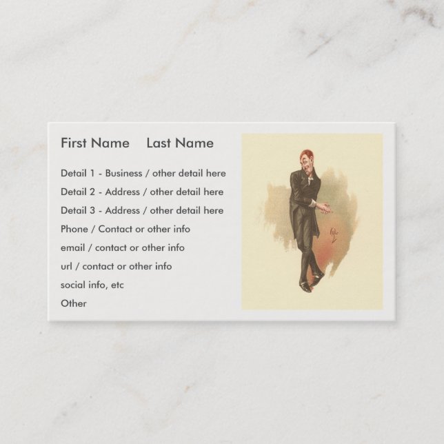 Uriah Heep by Kyd from Dickens' David Copperfield Business Card (Front)