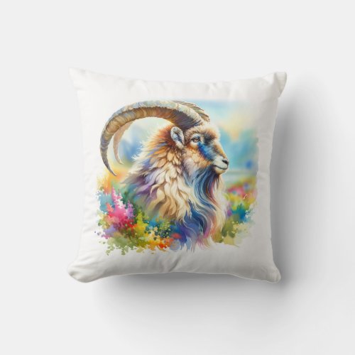 Urial AREF1206 _ Watercolor Throw Pillow