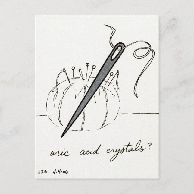 Uric Acid Crystals postcard (Front)