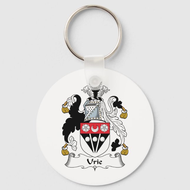 Urie Family Crest Keychain (Front)