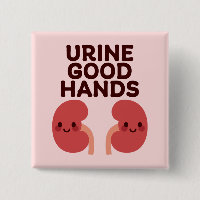 Urine Good Hands – Cute Smiling Kidney Design