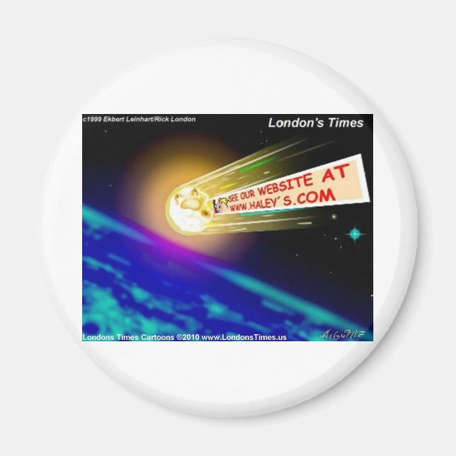 URL Of Haleys Comet Funny Cards Tees Mugs & Gifts Magnet (Front)